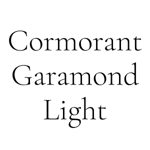 Cormorant Garamond Light