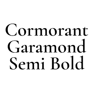 Cormorant Garamond Semi Bold