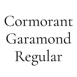 Cormorant Garamond Regular