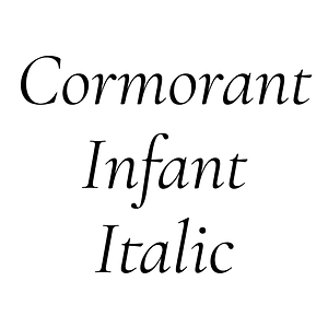 Cormorant Infant Italic