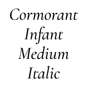 Cormorant Infant Medium Italic