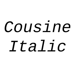 Cousine Italic