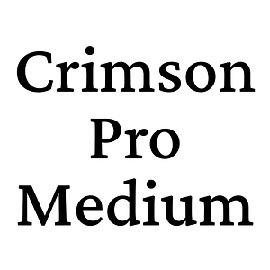 Crimson Pro Medium