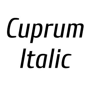 Cuprum Italic