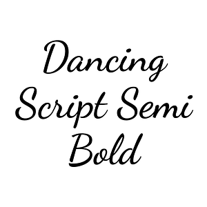 Dancing Script Semi Bold