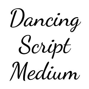 Dancing Script Medium