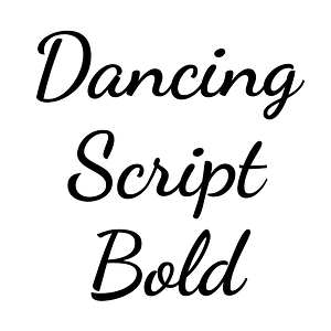 Dancing Script Bold