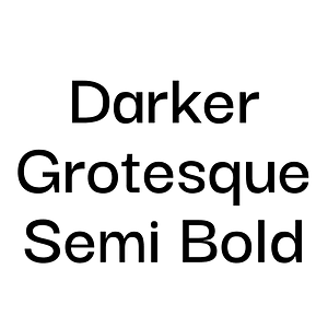 Darker Grotesque Semi Bold