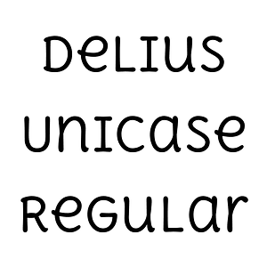 Delius Unicase Regular