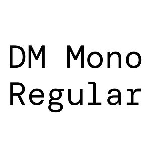 DM Mono Regular