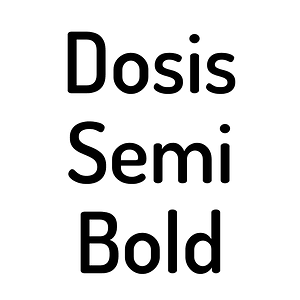 Dosis Semi Bold