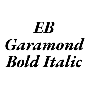 EB Garamond Bold Italic