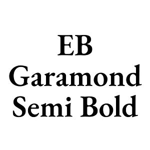 EB Garamond Semi Bold