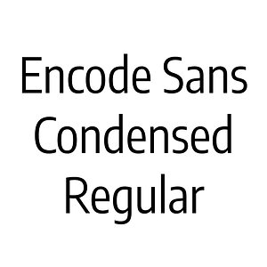 Encode Sans Condensed Regular