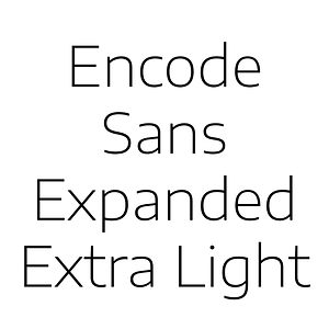 Encode Sans Expanded Extra Light