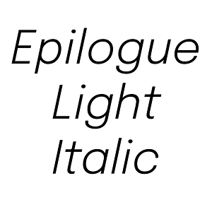 Epilogue Light Italic
