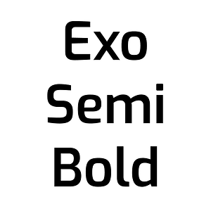 Exo Semi Bold