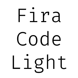 Fira Code Light