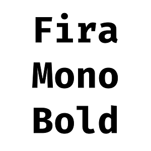 Fira Mono Bold