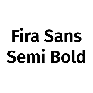 Fira Sans Semi Bold