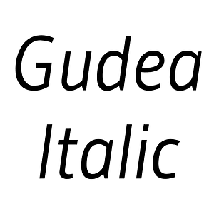 Gudea Italic