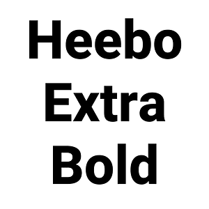 Heebo Extra Bold