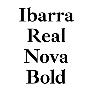 Ibarra Real Nova Bold