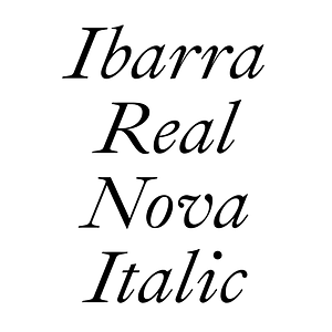 Ibarra Real Nova Italic