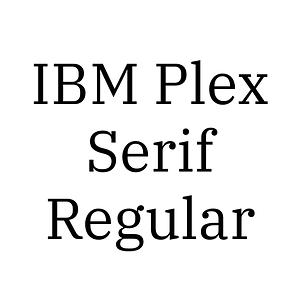 IBM Plex Serif Regular