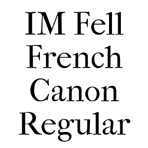 IM Fell French Canon Regular