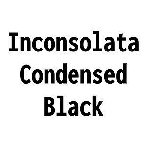 Inconsolata Condensed Black