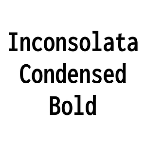Inconsolata Condensed Bold