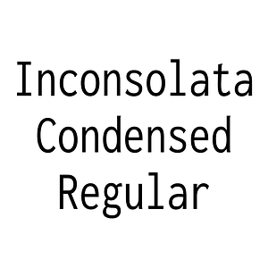 Inconsolata Condensed Regular
