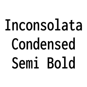 Inconsolata Condensed Semi Bold