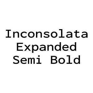 Inconsolata Expanded Semi Bold