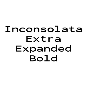 Inconsolata Extra Expanded Bold