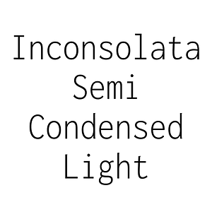 Inconsolata Semi Condensed Light