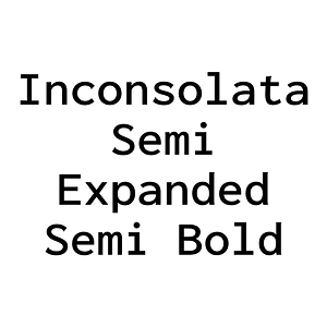 Inconsolata Semi Expanded Semi Bold
