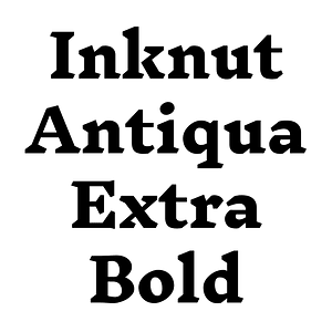 Inknut Antiqua Extra Bold