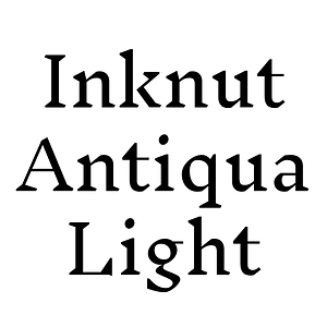 Inknut Antiqua Light