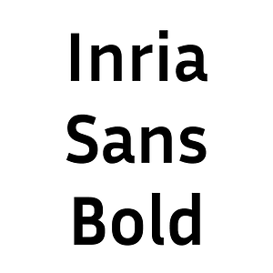 Inria Sans Bold