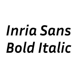 Inria Sans Bold Italic