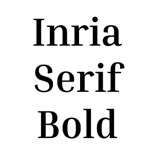 Inria Serif Bold