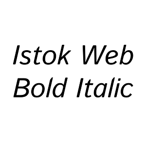 Istok Web Bold Italic