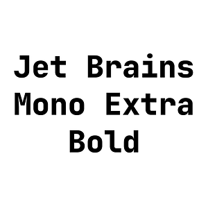Jet Brains Mono Extra Bold