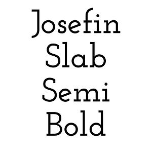 Josefin Slab Semi Bold
