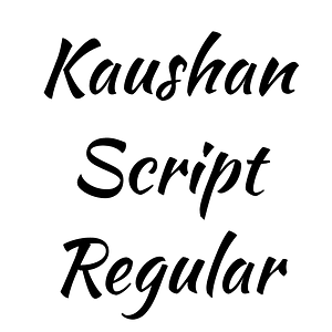 Kaushan Script Regular