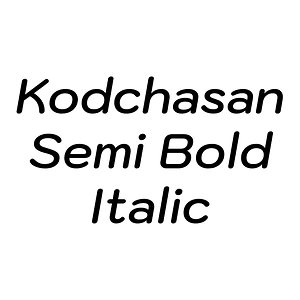 Kodchasan Semi Bold Italic