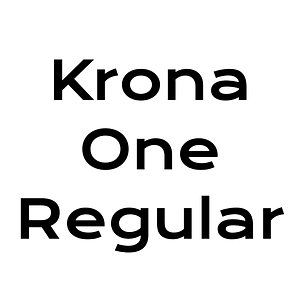 Krona One Regular