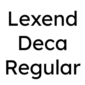 Lexend Deca Regular